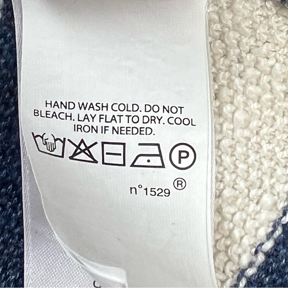 Polo by Ralph Lauren Linen Cotton Grunge Boho Striped Sweater Women's Sz: LG - Picture 6 of 11